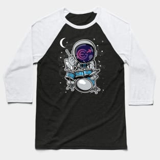 Astronaut Drummer Evergrow EGC Coin To The Moon Crypto Token Cryptocurrency Blockchain Wallet Birthday Gift For Men Women Kids Baseball T-Shirt